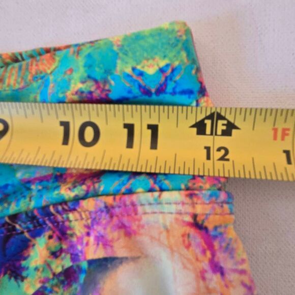 Dona Jo Womens Pink Turquoise Abstract JoJo Fly Skort Size Small - Picture 6 of 9